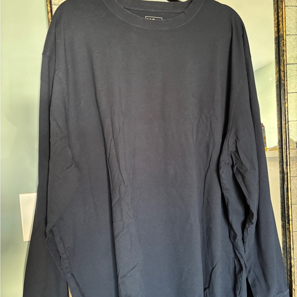 L.L. Bean Men's Navy Blue Long Sleeve Shirt